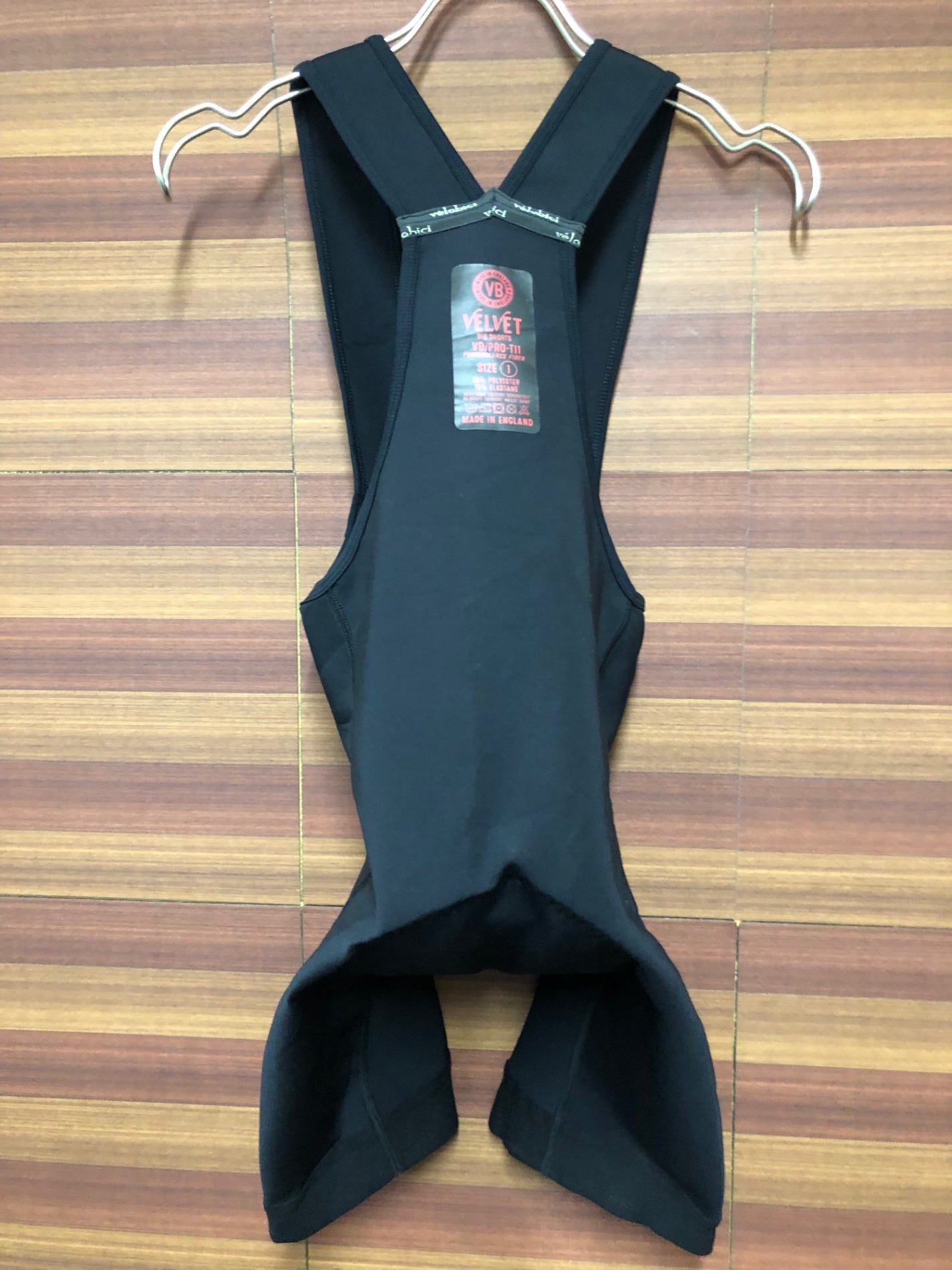 IO536 ヴェロビチ velobici VELVET BIB SHORTS ビブショーツ 黒 1