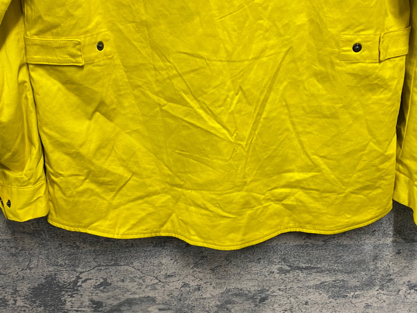 JB768 ナリフリ narifuri 綿麻 サイクルジャケット 黄色 M
