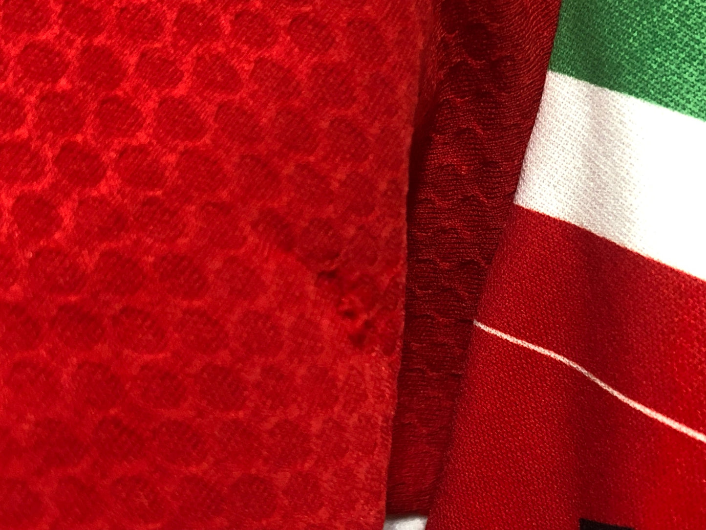 IP091 カステリ CASTELLI 半袖 サイクルジャージ 白 赤 L ※擦れ、染み