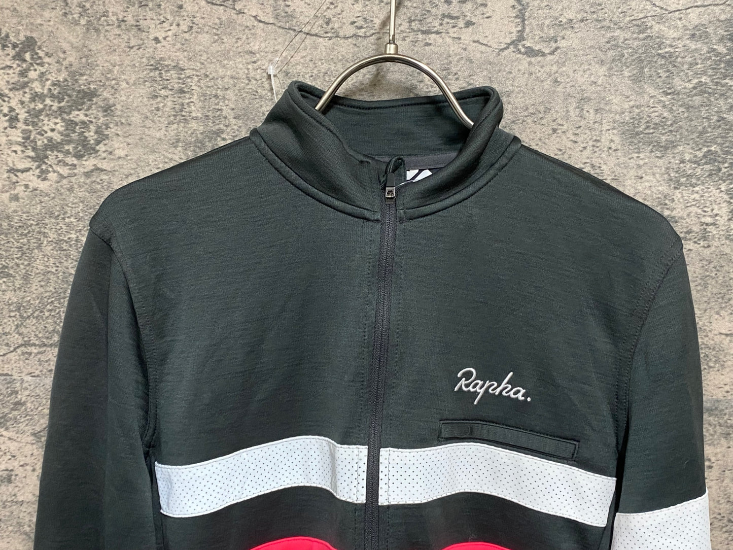 JC246 ラファ Rapha BREVET JERSEY 長袖 サイクルジャージ グレー M
