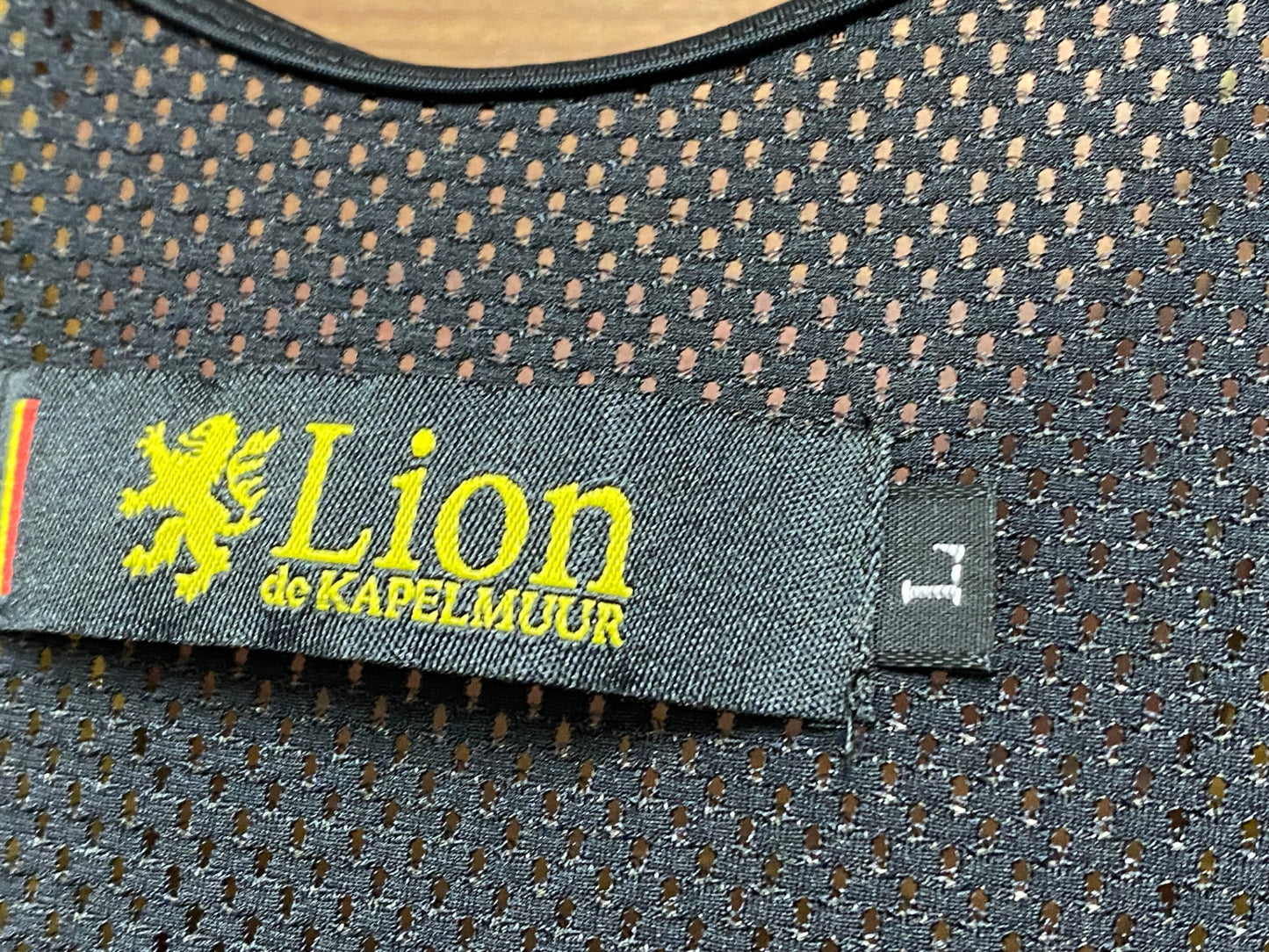 IC925 リオンドカペルミュール Lion de KAPELMUUR ビブタイツ 黒 オリーブ L 裏起毛