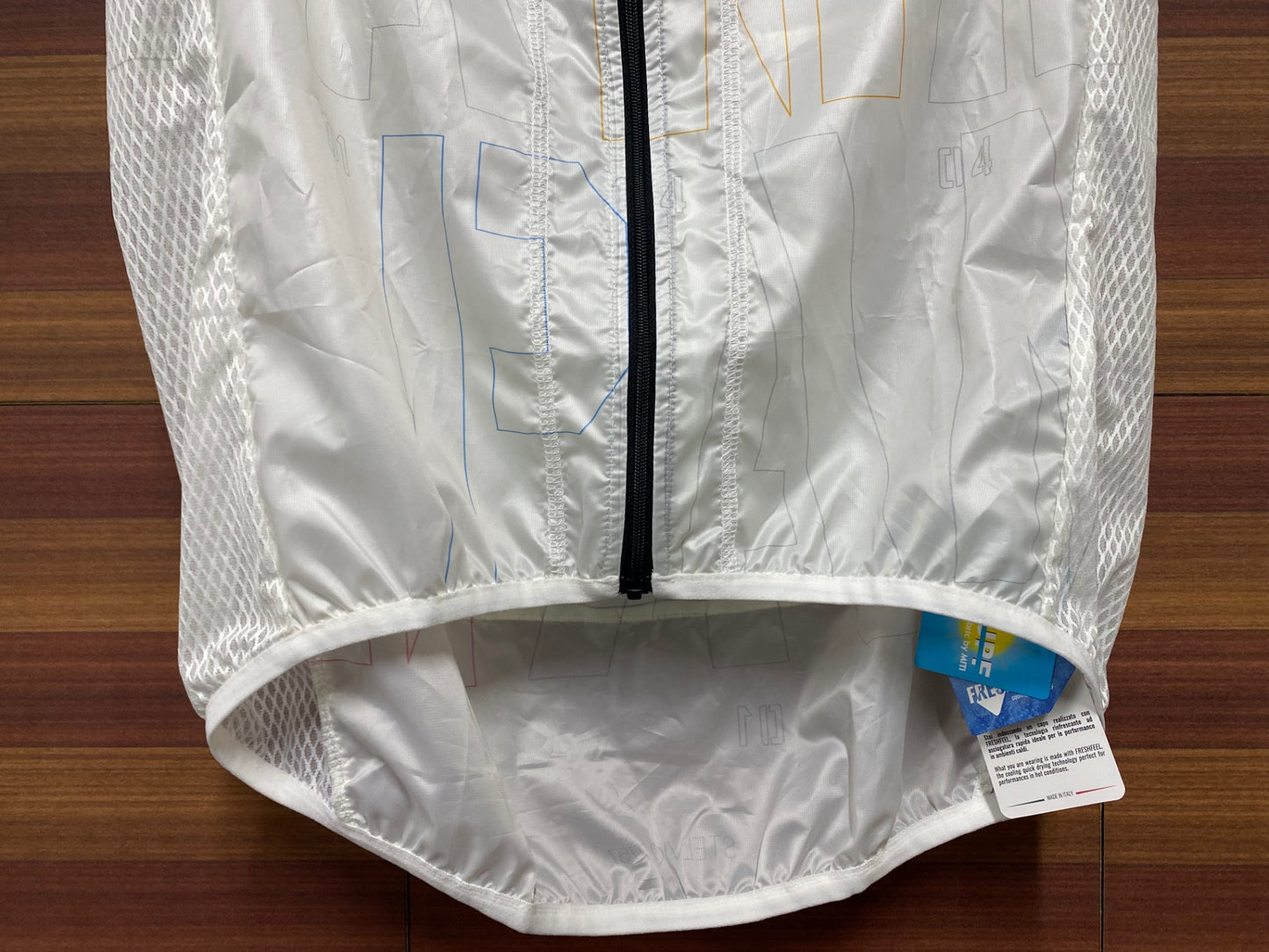 IQ217 パンダーニ PANDANI ジレ サイクルベスト 白 L