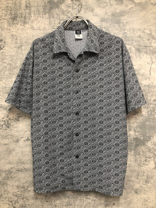 IY019 ダズノットマニファクト doesnotmanufact Roadster Shirt 半袖 シャツ 黒 グレー S