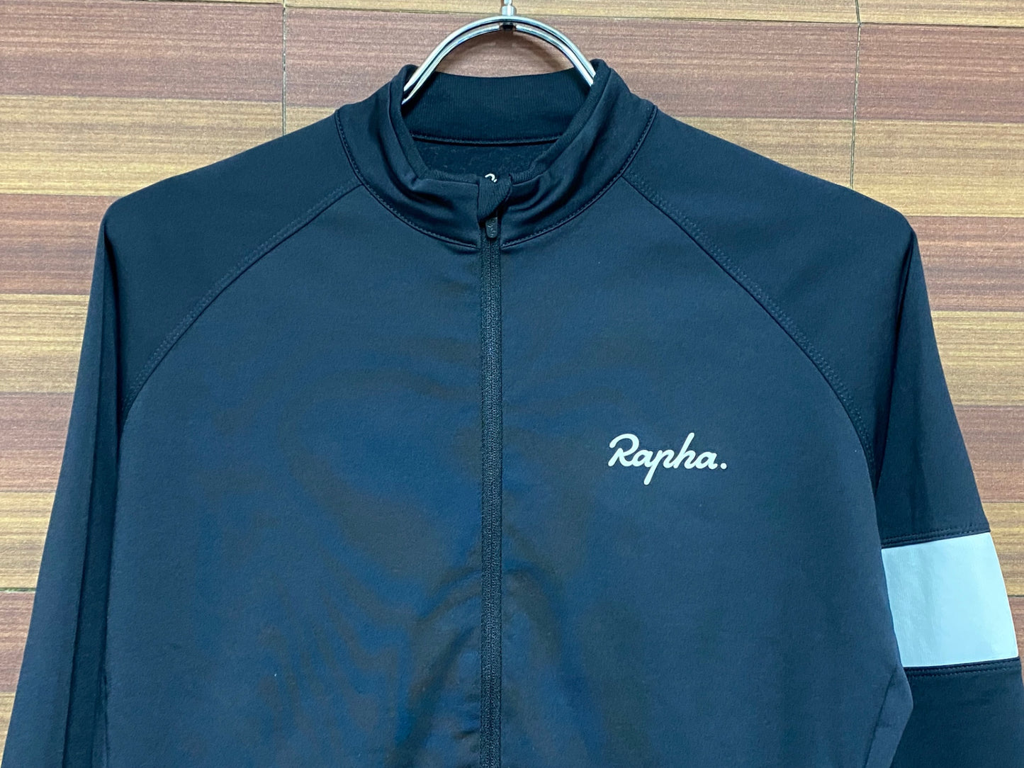 IN160 ラファ Rapha CORE LONG SLEEVE JERSEY 長袖 サイクルジャージ 黒 S 裏起毛