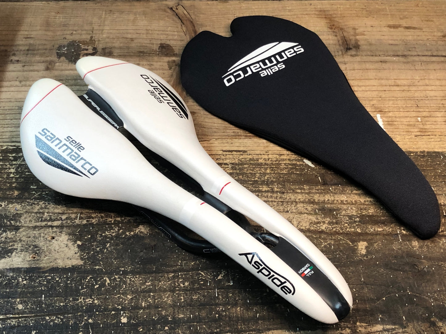 IX426 セラ サンマルコ Selle San Marco アスピデ ASPIDE SUPERLEGGERA サドル カーボンレール 白