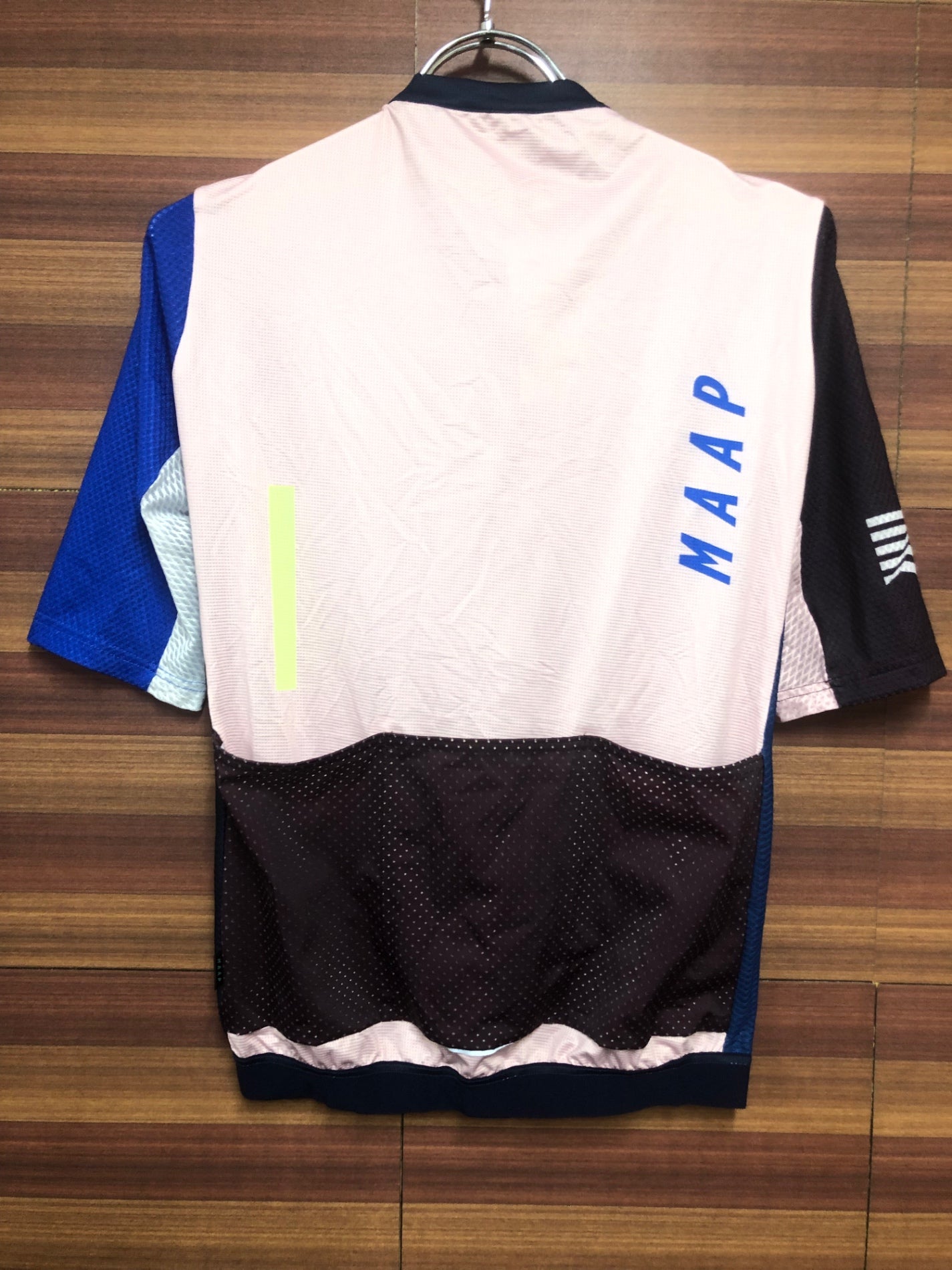 IF362 マープ MAAP PRO FIT JERSEY 半袖 サイクルジャージ 紺 ピンク M