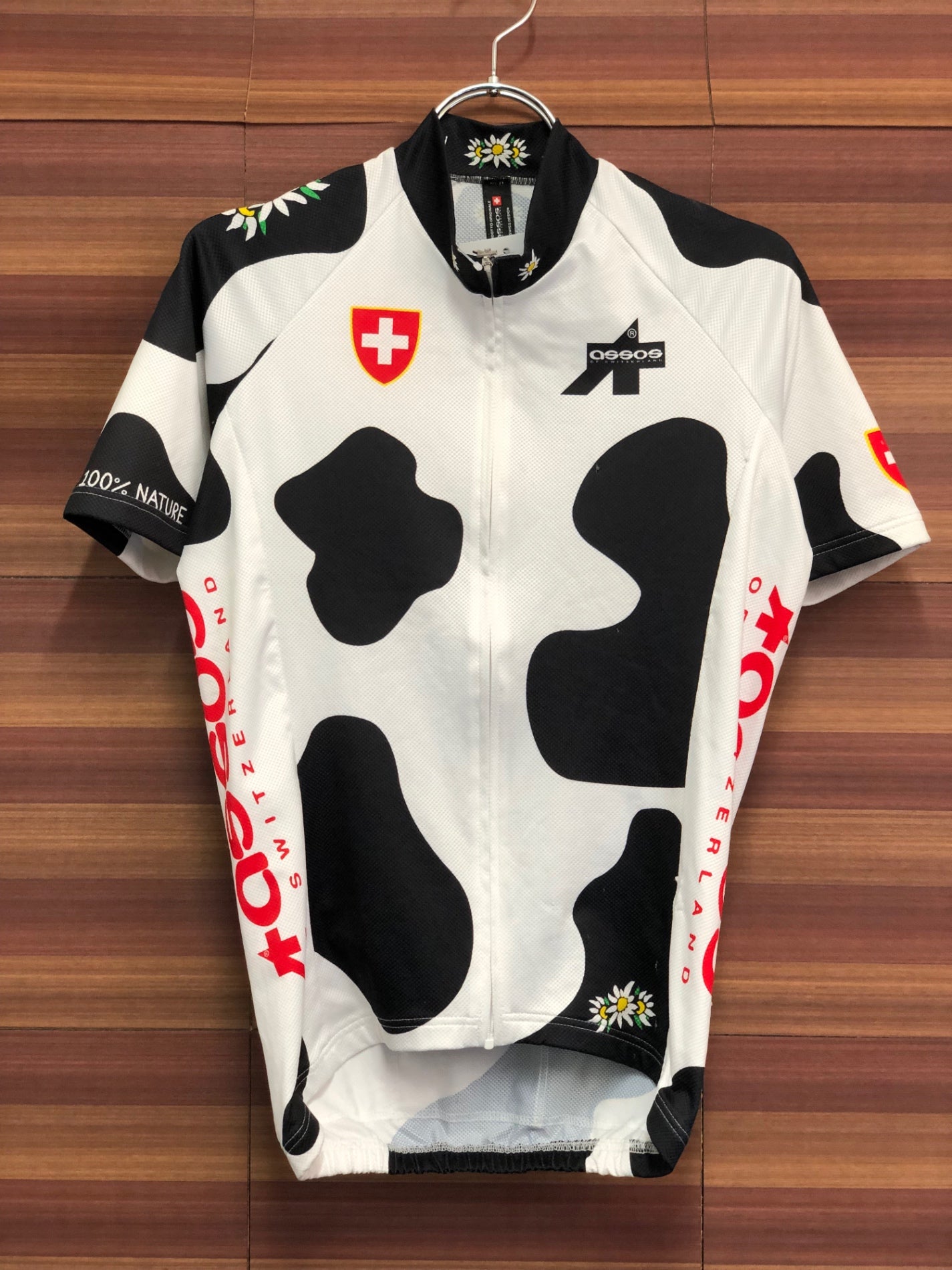 IS809 アソス Assos 半袖 サイクルジャージ 黒 白 S