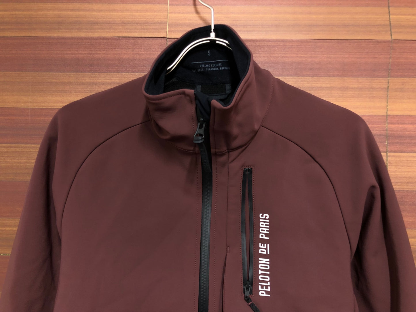 IO496 プロトンド パリ PELOTON DE PARIS 長袖 サイクルジャケット 赤紫 S