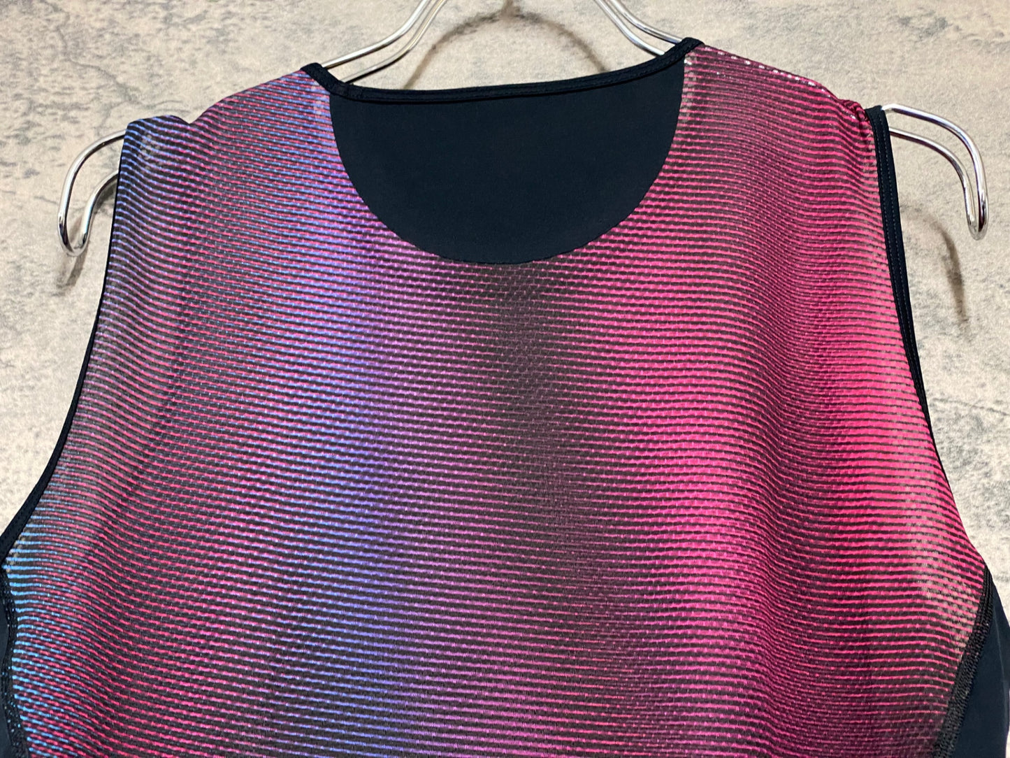 JB022 ラファ Rapha PRINT PRO TEAM BASE LAYER ノースリーブ ベースレイヤー 紫 L