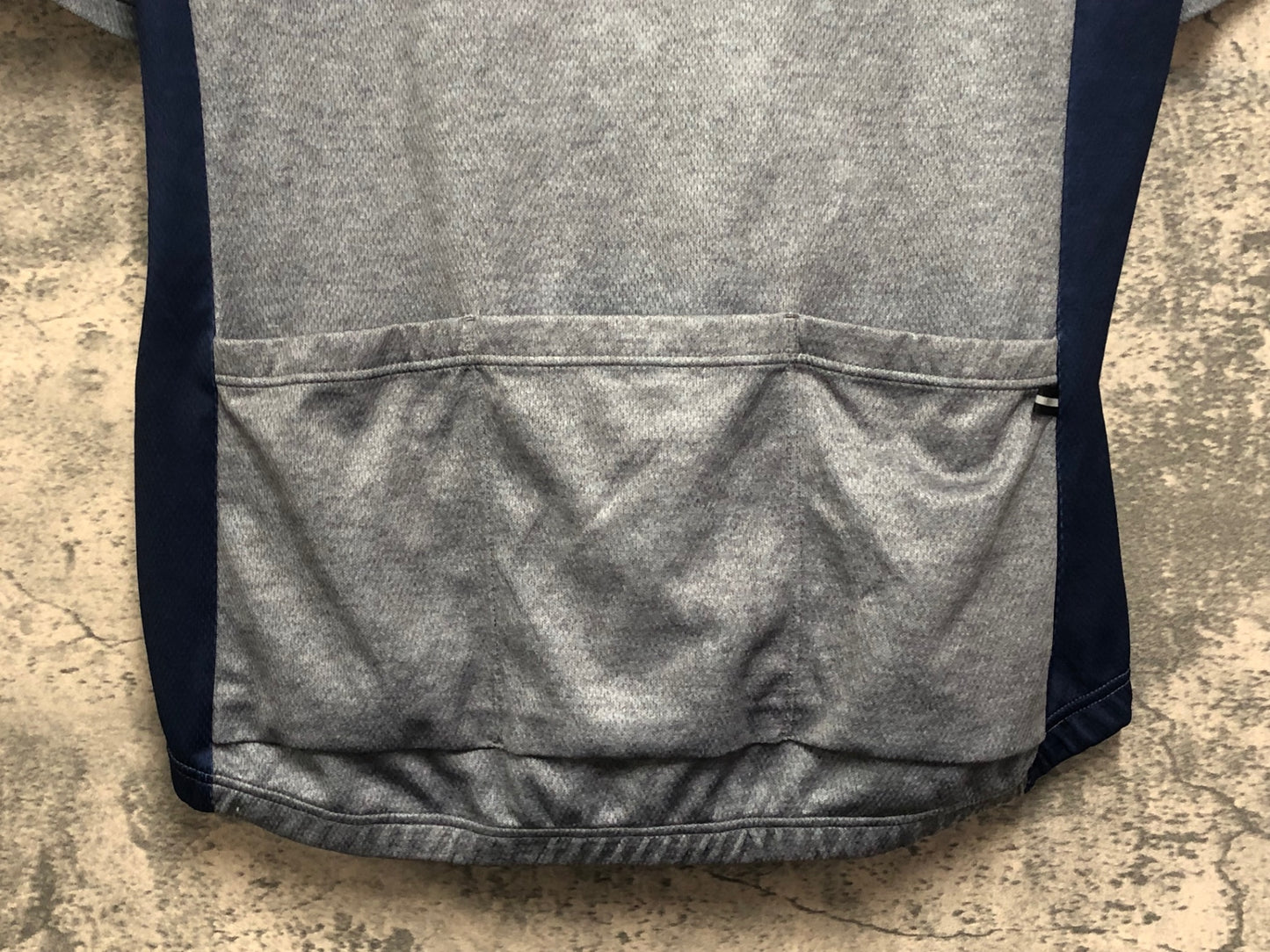 IX161 カペルミュール KAPELMUUR 半袖 サイクルジャージ グレー 紺 L ※ほつれ