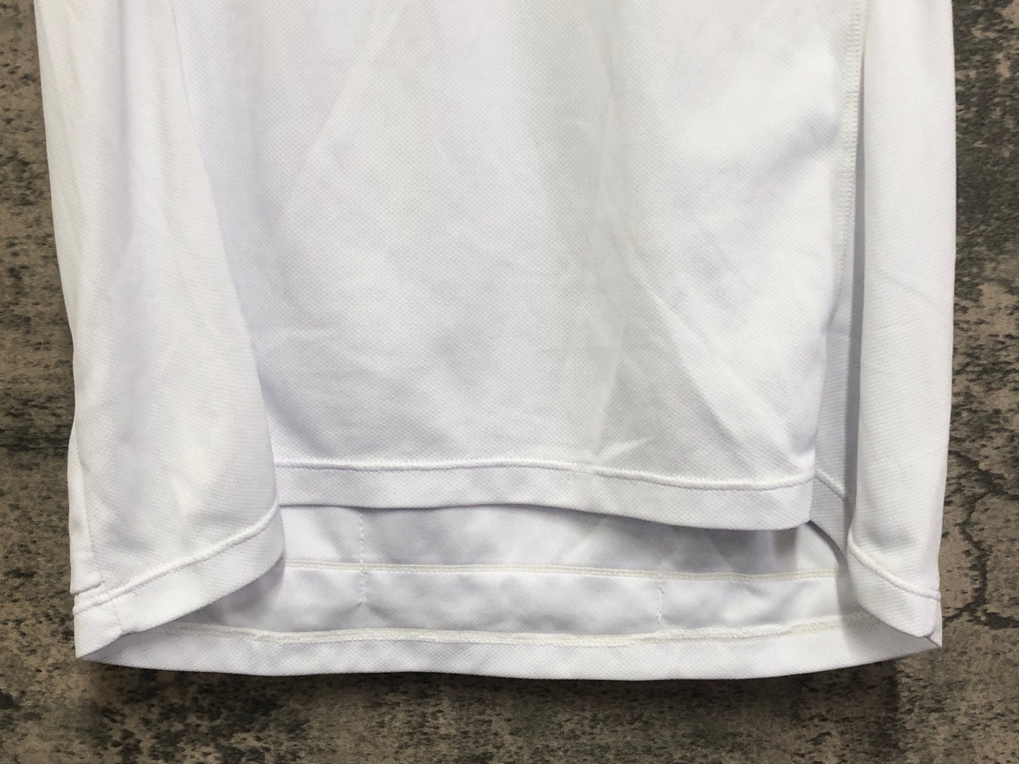 IW157 dhb 半袖 サイクルジャージ 白 M ハーフジップ