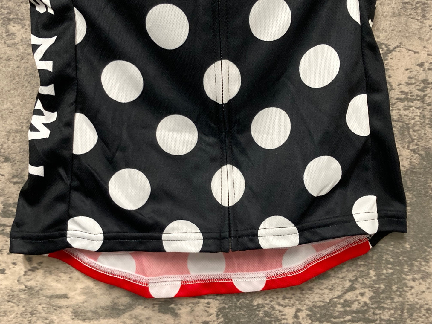 IW597 ツインシックス TWIN SIX 半袖 サイクルジャージ 水玉 白黒 women's S 未使用品