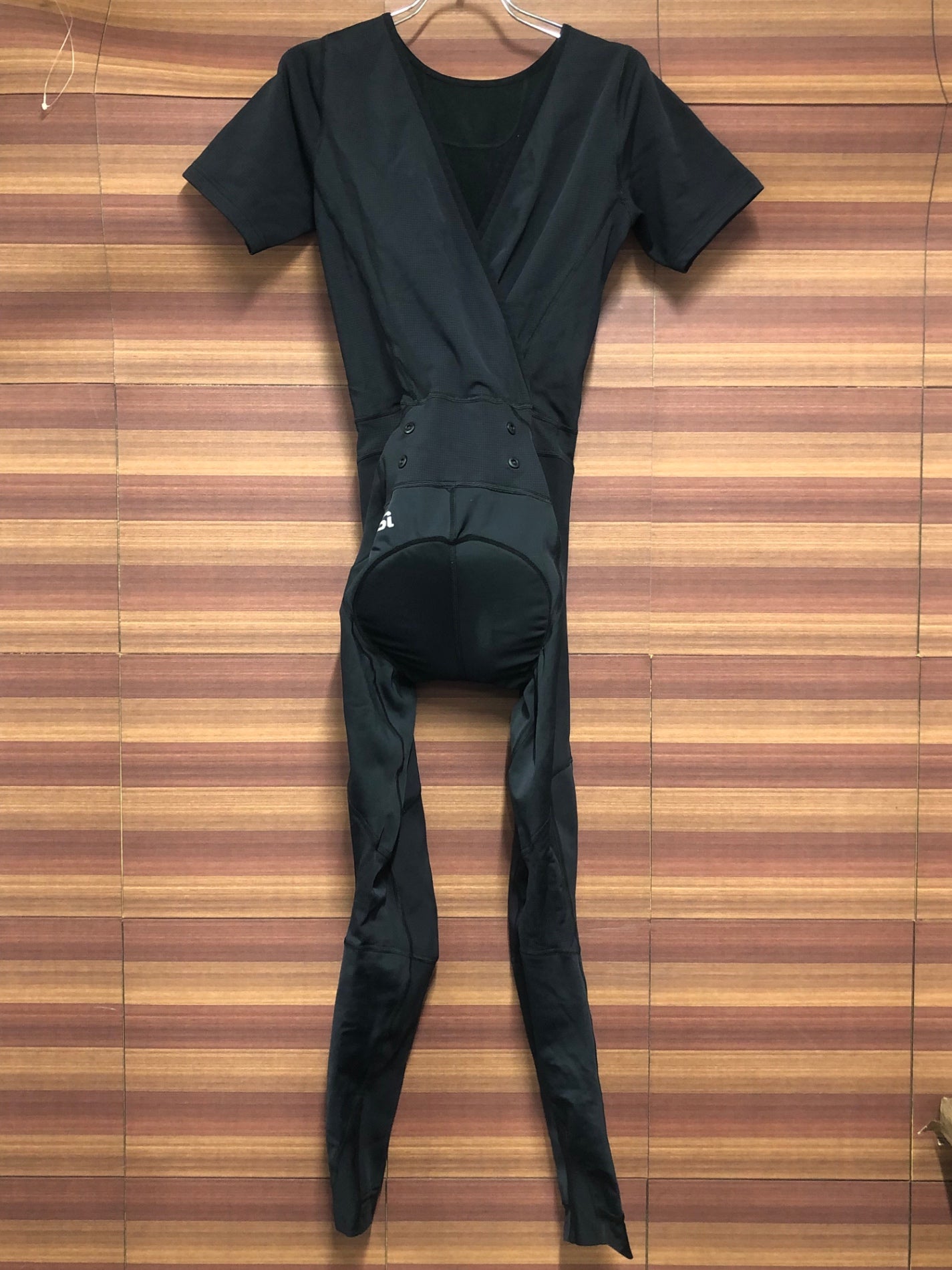 IO741 キャノンデール cannondale 半袖 ワンピース タイツ ベースレイヤー 黒 S 裏起毛