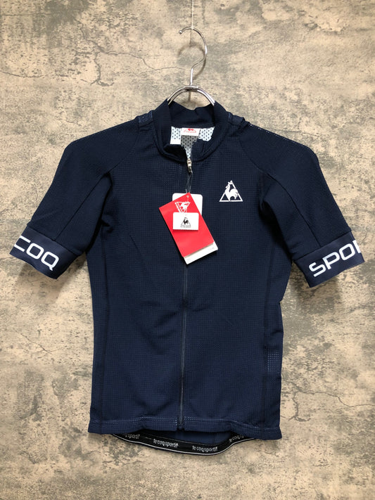 IZ917 ルコックスポルティフ le coq sportif 半袖 サイクルジャージ 紺 M