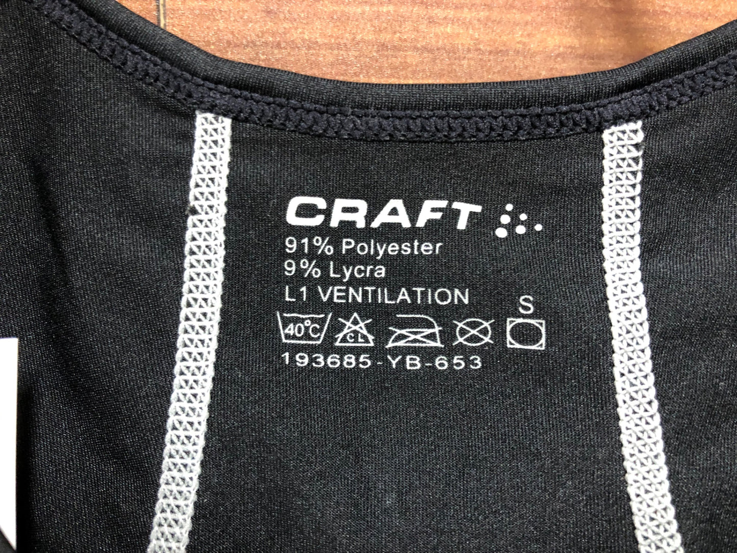 IO003 クラフト CRAFT ノースリーブ べースレイヤー 黒 S