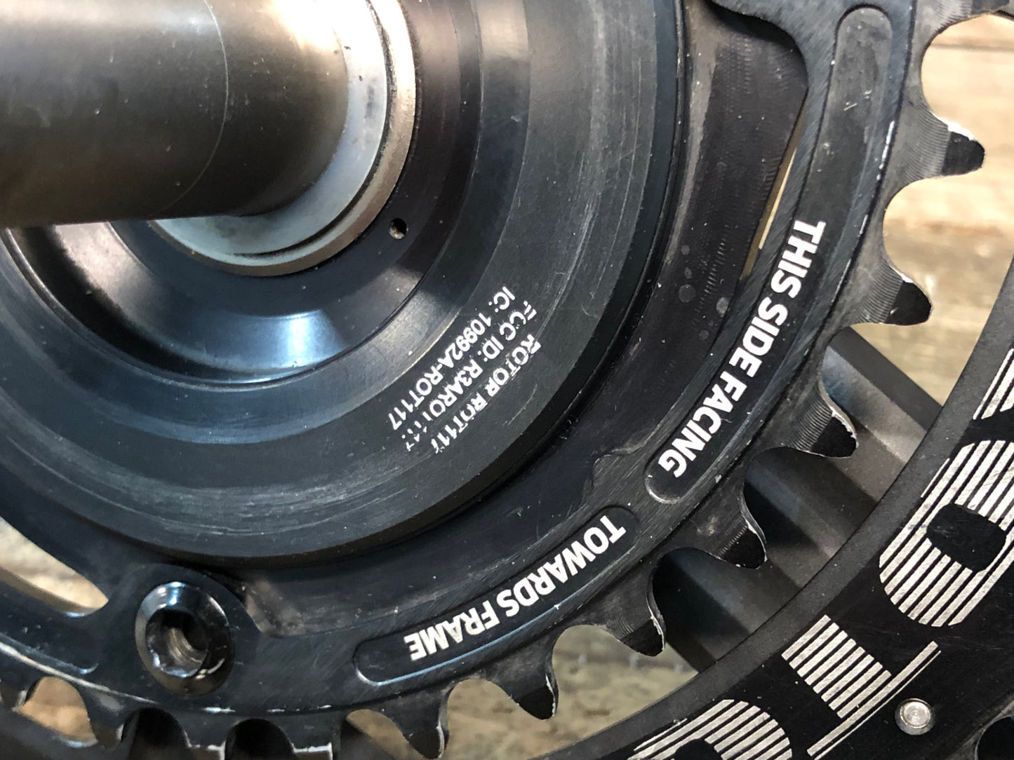 IO899 ローター Rotor アルデュー インスパイダー ALDHU IN SPIDER パワーメーター クランクセット 50-34T 170mm 11S シャフト径24mm 楕円リング 片側計測 充電ケーブル付属