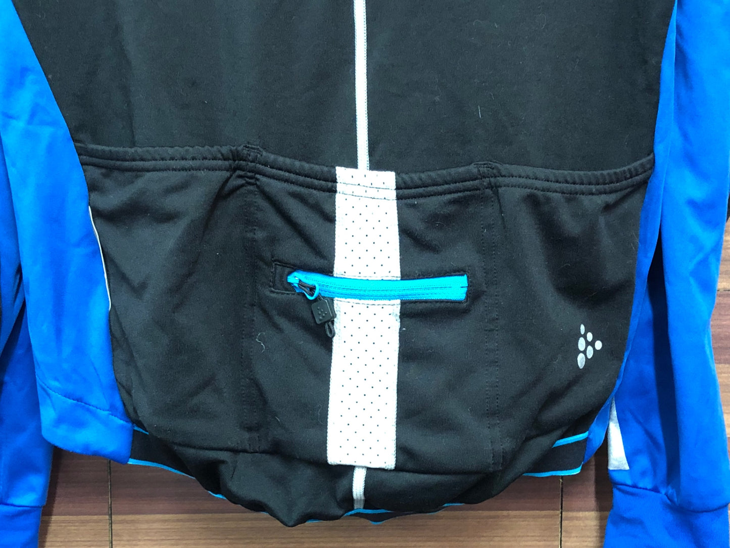 IR201 クラフト CRAFT 長袖サイクルジャケット 青 S 裏起毛