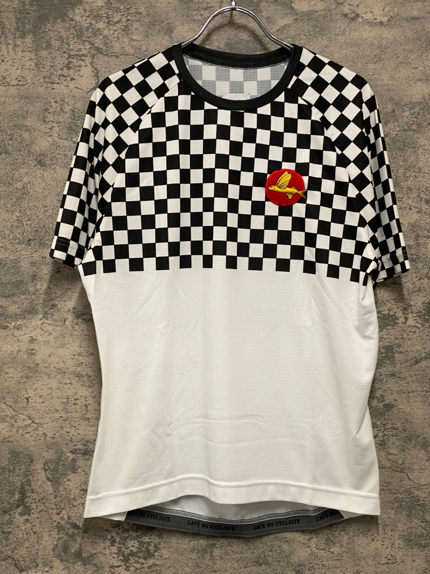 JB204 カフェドシクリステ Cafe du Cycliste 半袖サイクルジャージ 白黒 Mサイズ