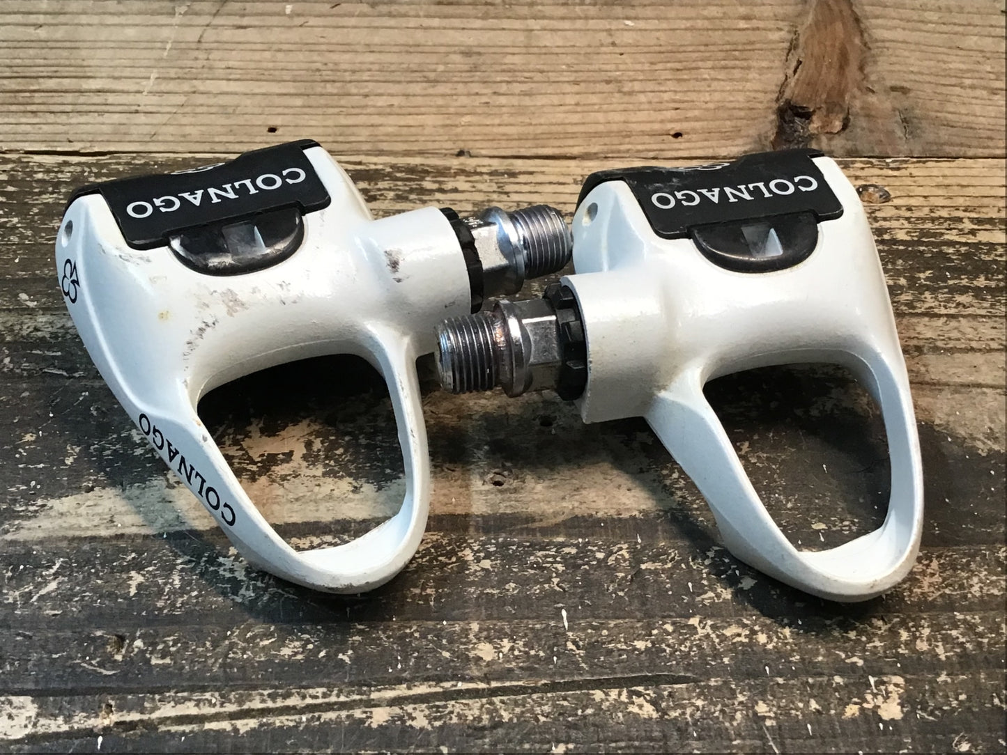 IU776 ルック LOOK PP396 COLNAGO ビンディングペダル 白 デルタクリート対応