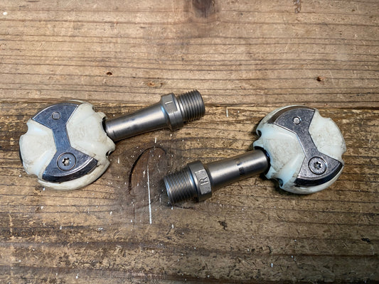 IU778 スピードプレイ Speedplay ZERO ビンディングペダル 白 ステンレスシャフト