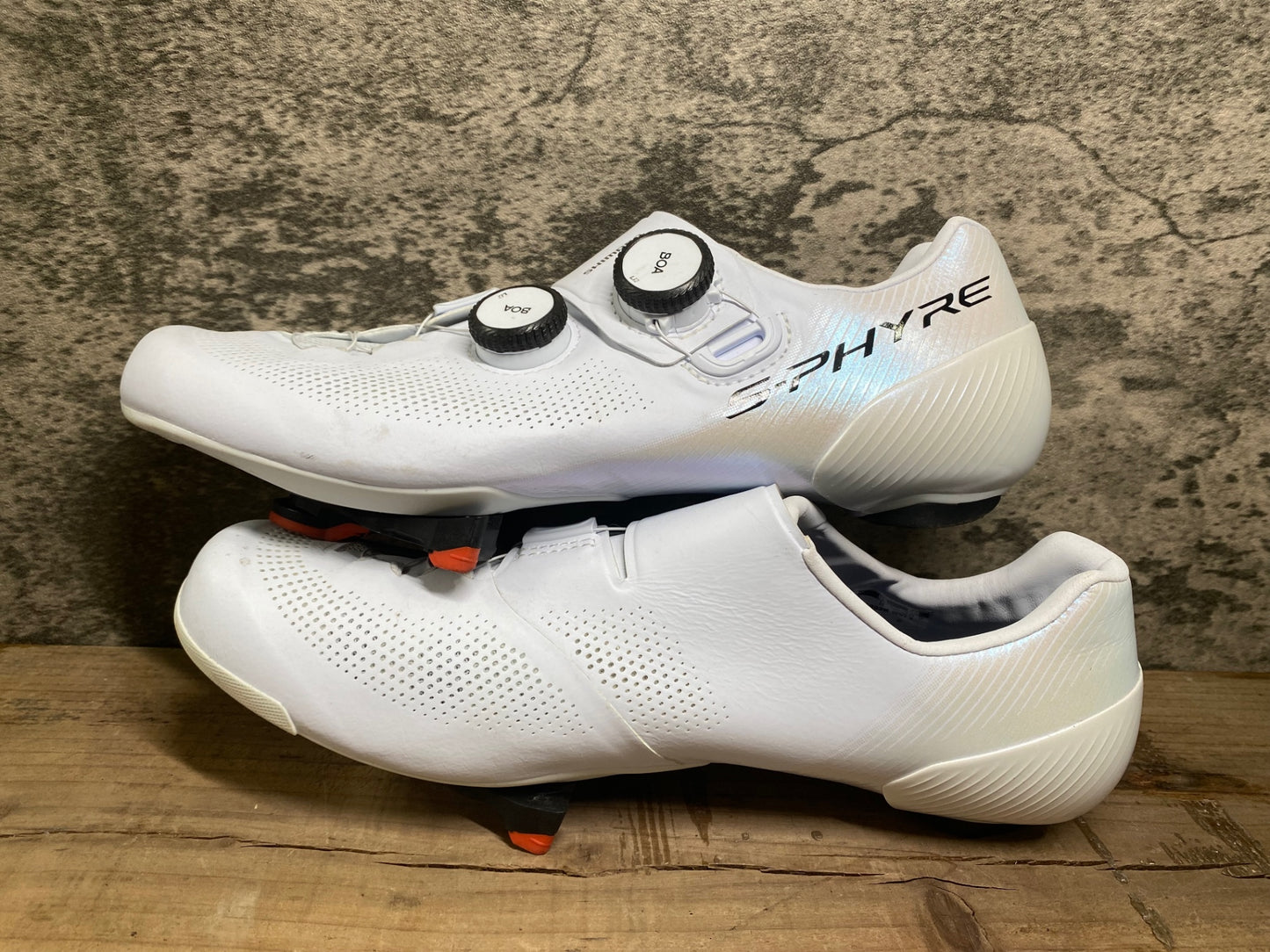 IK345 シマノ SHIMANO S-PHYRE RC9 SH-RC903M ビンディングシューズ 白 EU41.5 SPD-SL