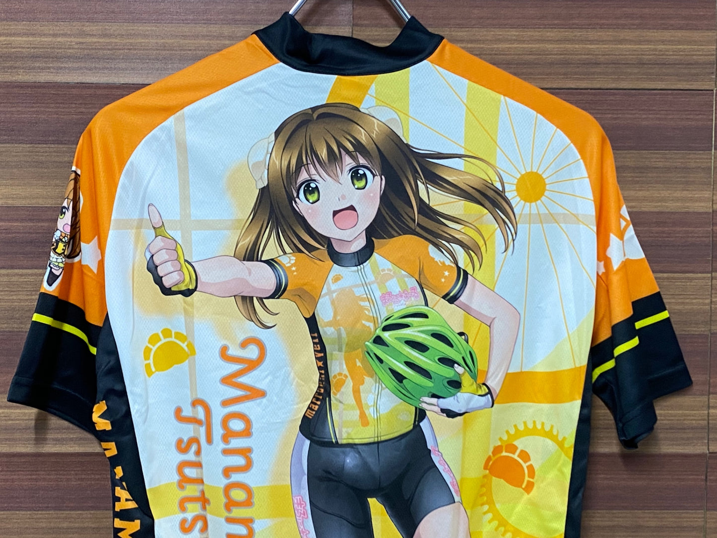 IS007 アウローラ AURORA 半袖 サイクルジャージ オレンジ L まろに☆えーる 堤 愛実Ver.