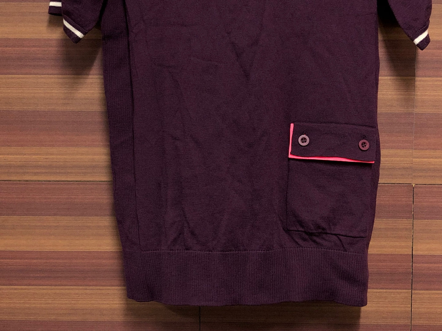 IO143 ラファ Rapha SHORT SLEEVE MERINO JERSEY 半袖サイクルジャージ M バーガンディー