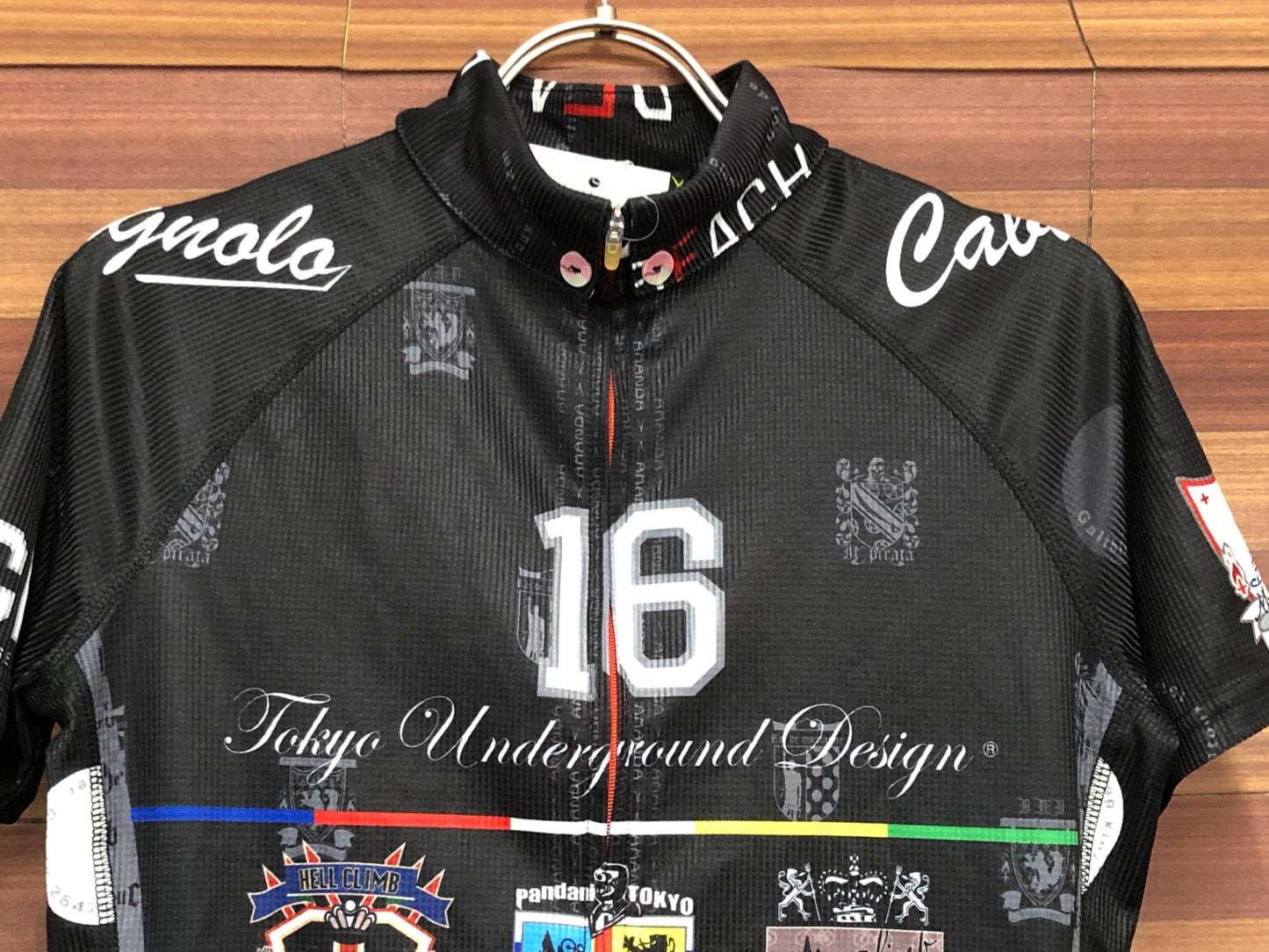 IS108 パンダーニ Pandani 半袖 サイクルジャージ 黒 M