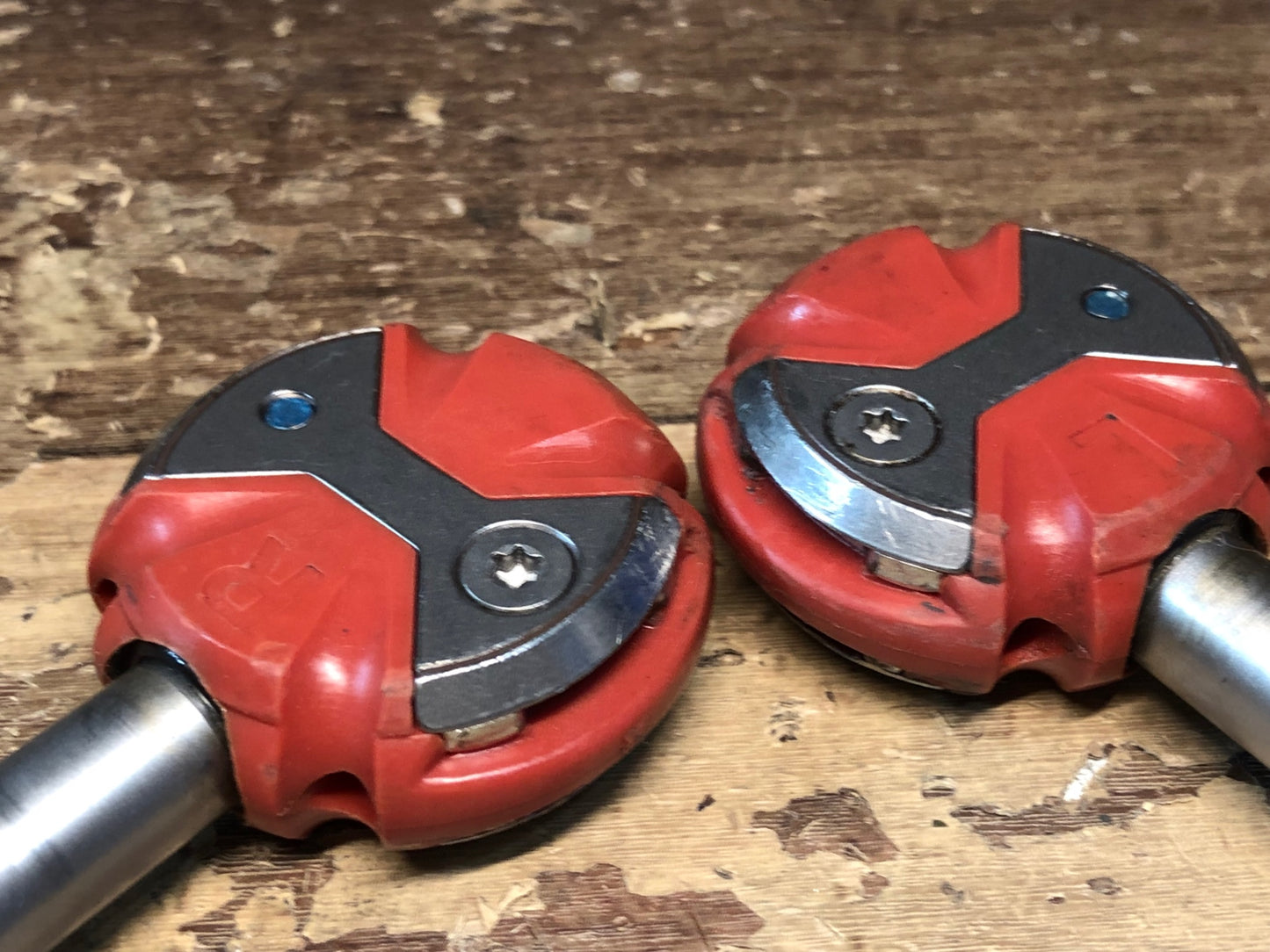 IF175 スピードプレイ SPEEDPLAY ゼロ ZERO ビンディングペダル ステンレスシャフト 赤 回転OK