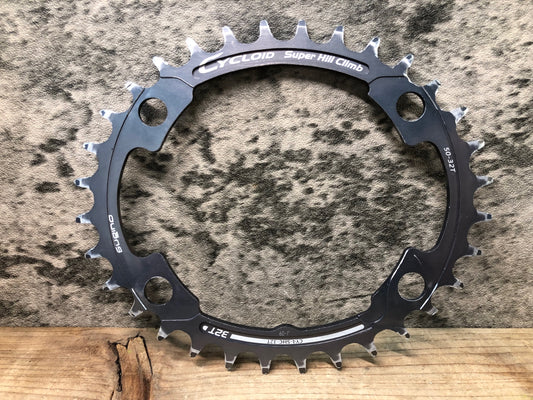 JA580 スギノ Sugino CYCLOID Super Hill Climb CY4-SHC インナー チェーンリング グレー 32T 楕円