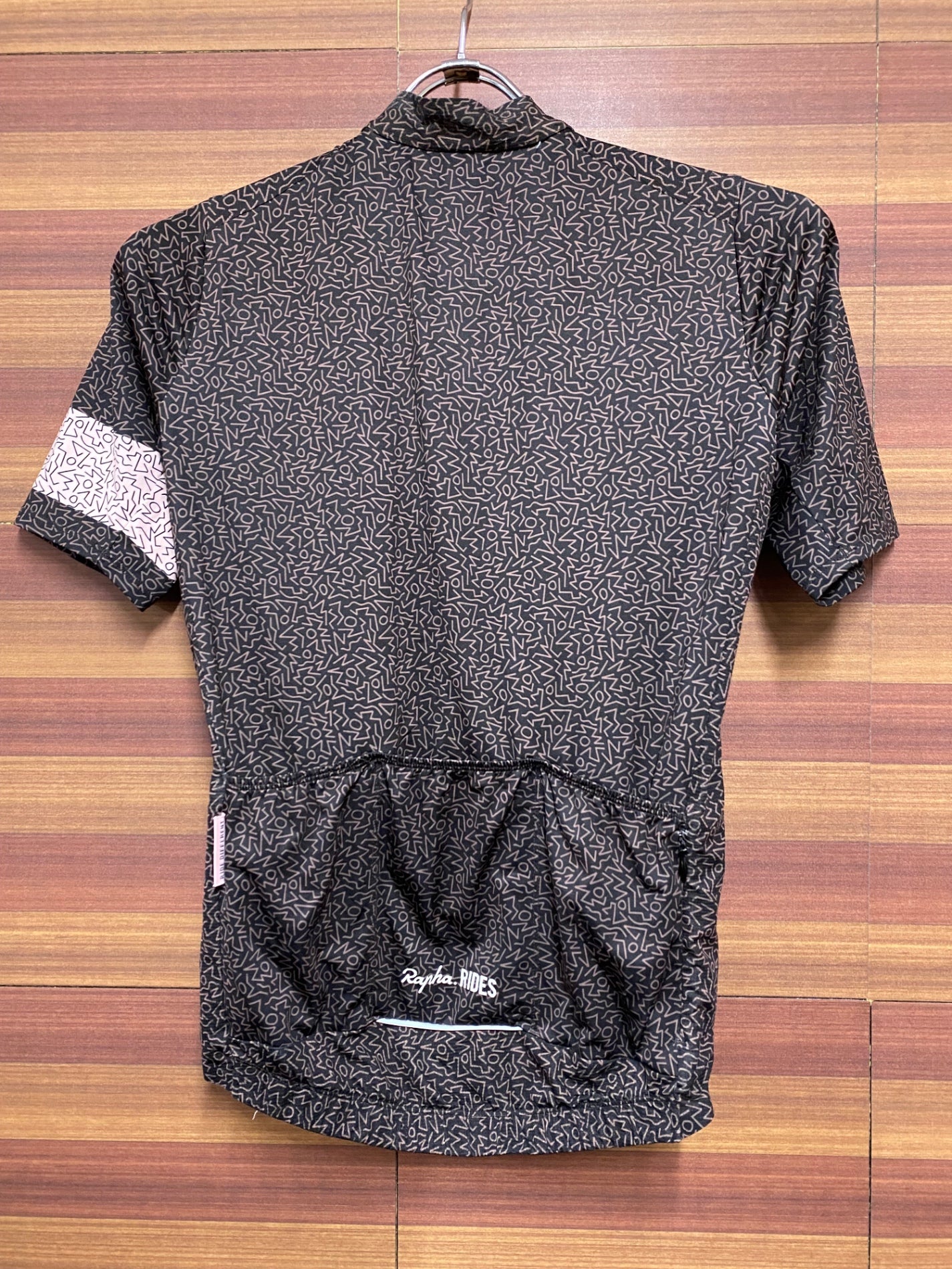 IA069 ラファ Rapha PRO TEAM LIGHT WEIGHT JERSEY 半袖 サイクルジャージ 黒 XS ほつれあり