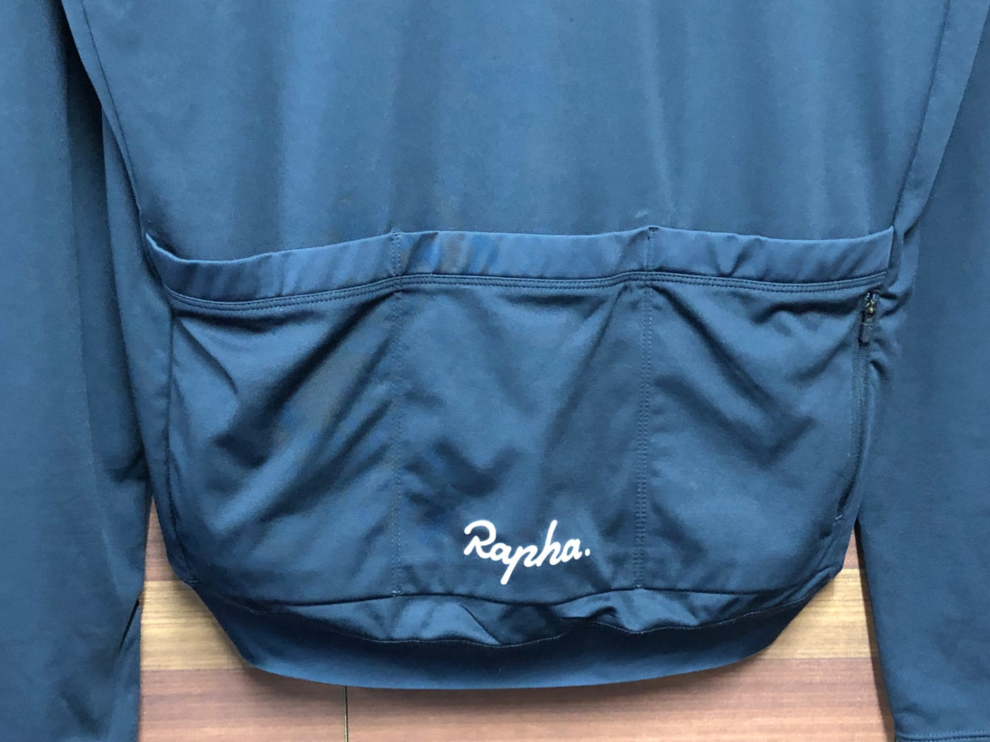 IK629 ラファ Rapha CORE LONG SLEEVE JERSEY 長袖 サイクルジャージ 紺 XL 裏起毛