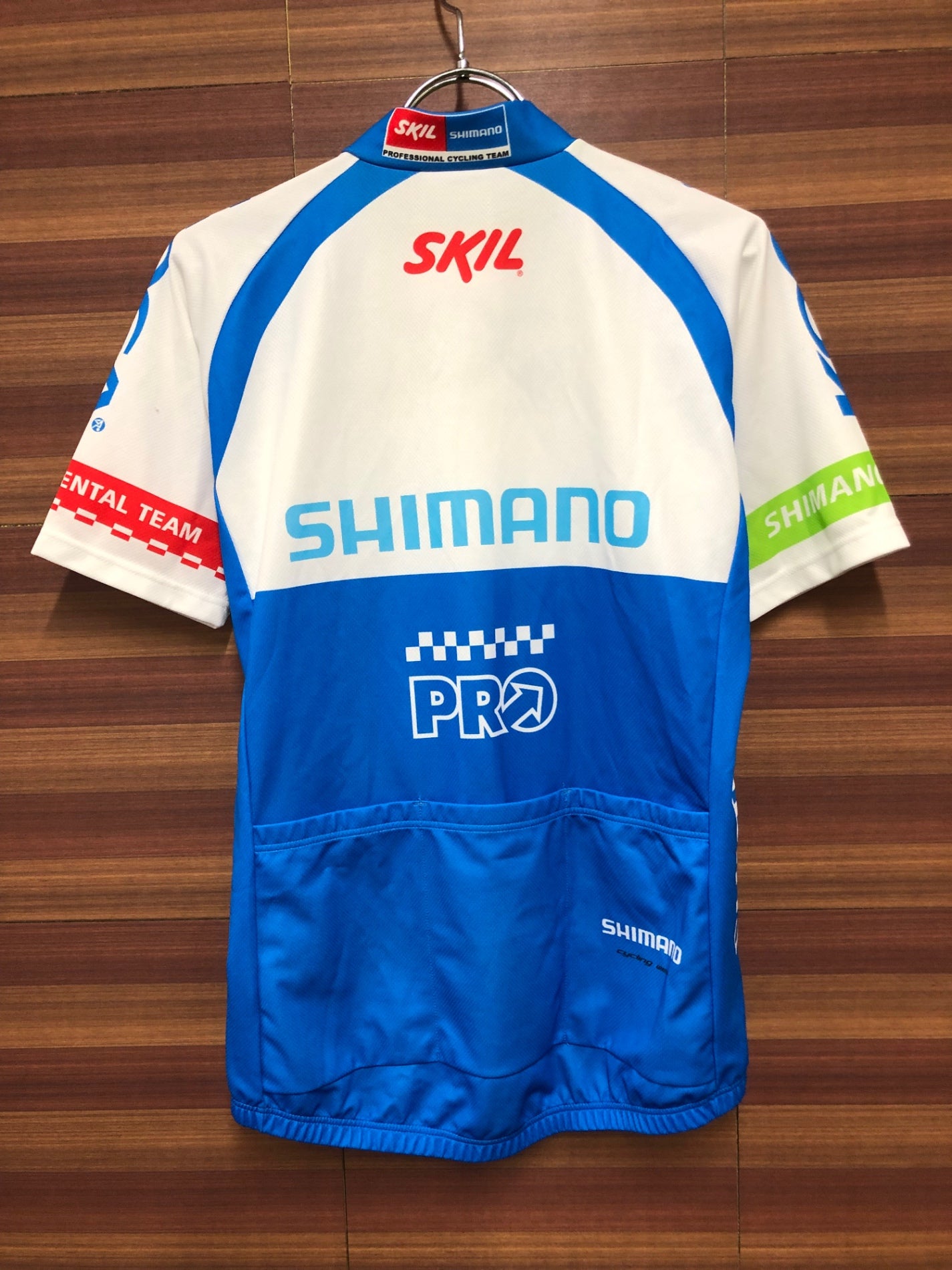 II230 シマノ SHIMANO 半袖サイクルジャージ 白青 M