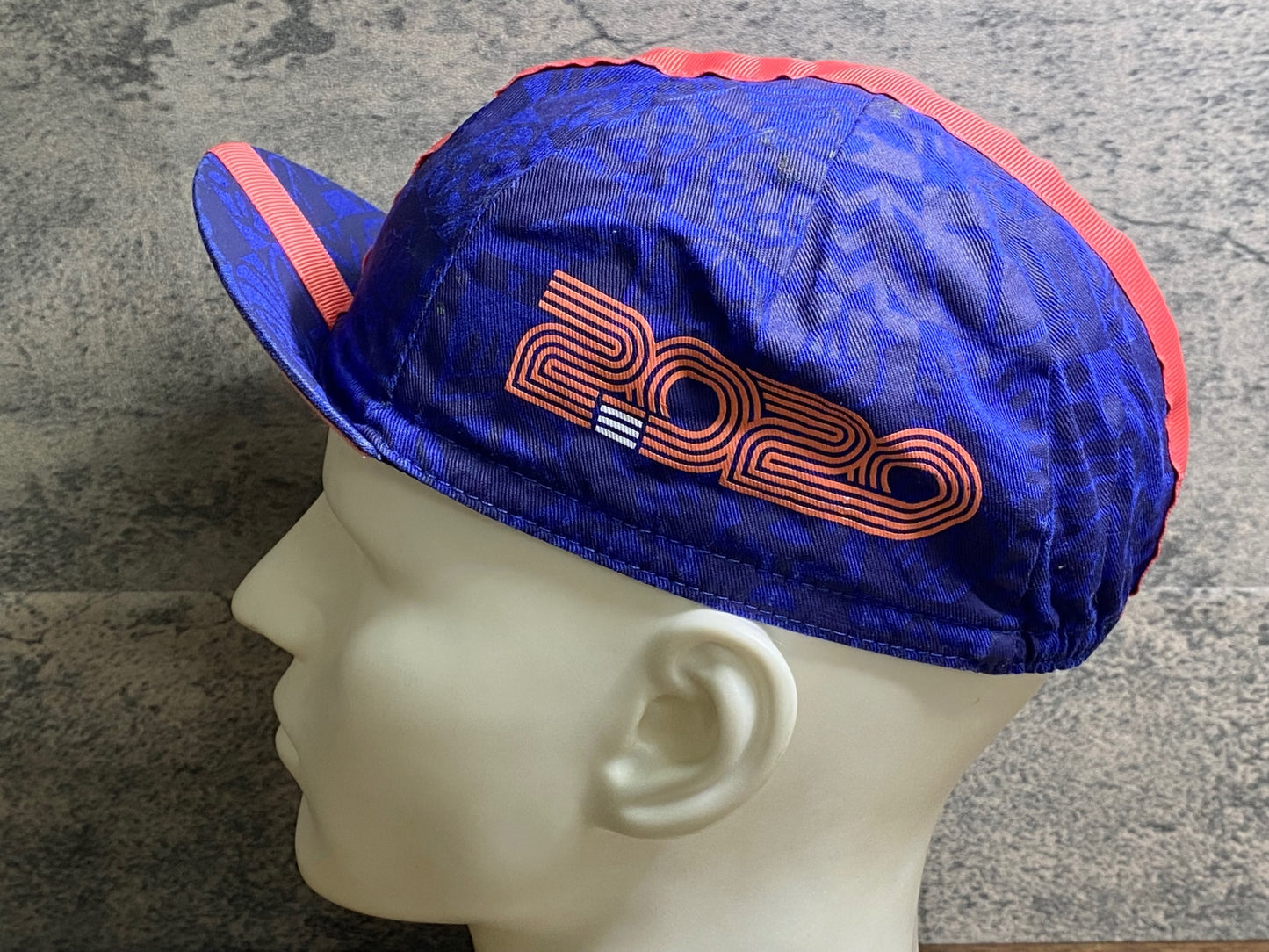 JB930 ラファ Rapha RCC ANNUAL CAP サイクルキャップ 紺 汚れあり