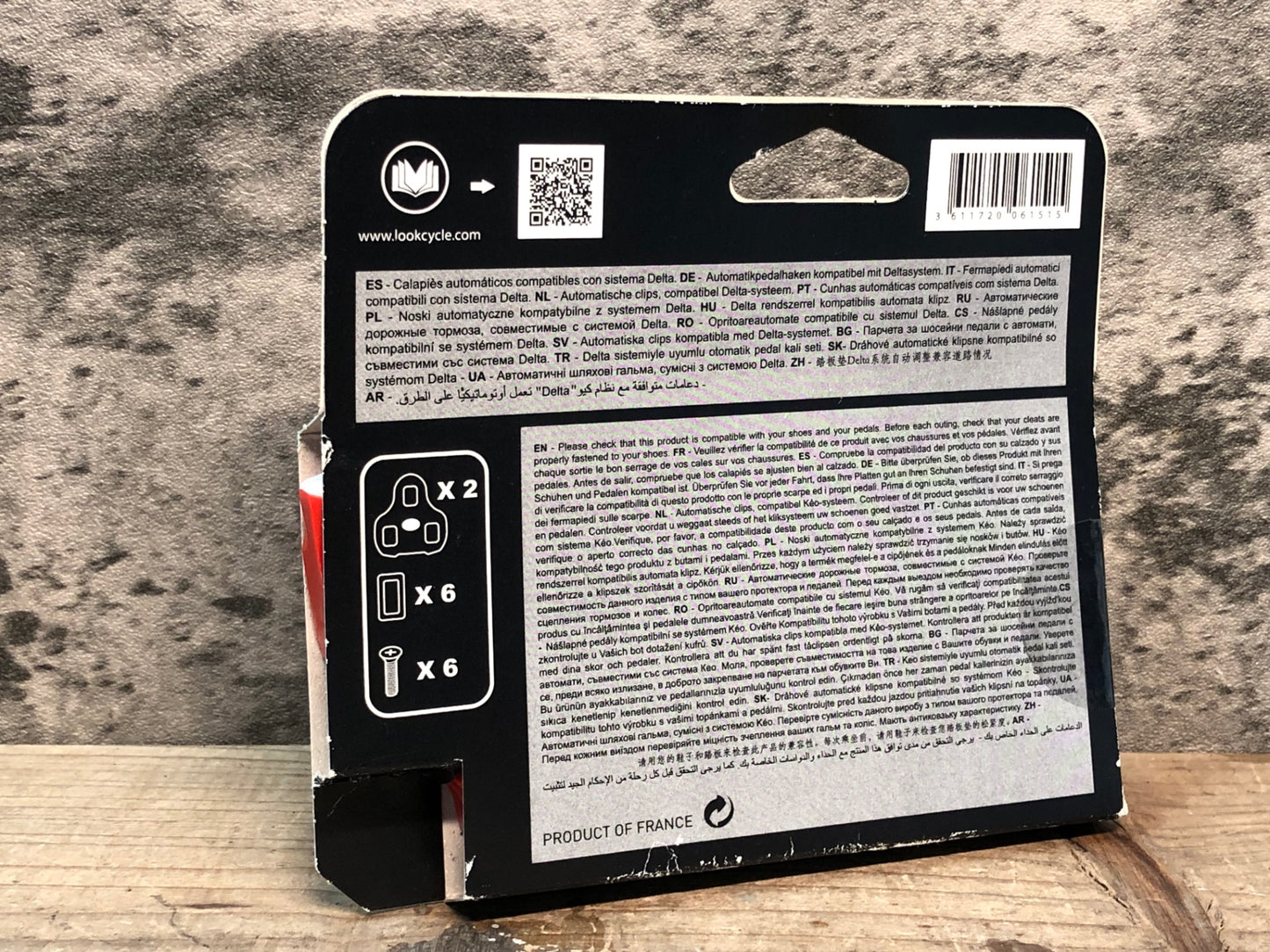 IW042 ルック LOOK DELTA CLEAT レッド 9°