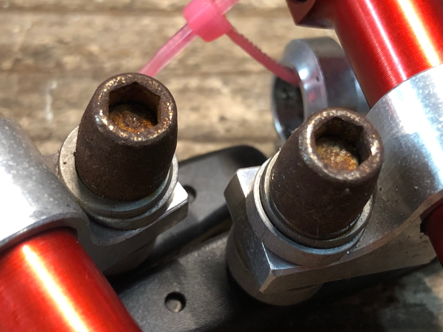 HT586 ポール PAUL MOTOLITE 片側 Vブレーキ レッド