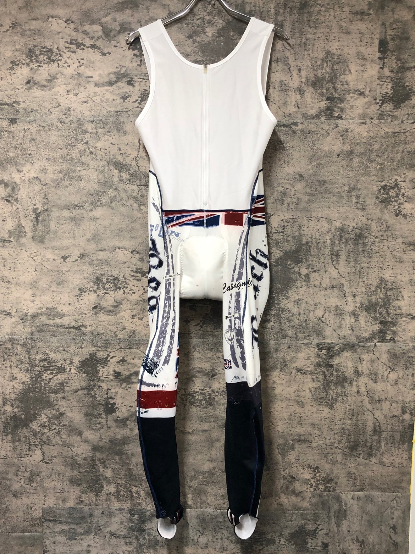 IY631 パンダーニ Pandani ビブタイツ 白 L 裏起毛 ※汚れ