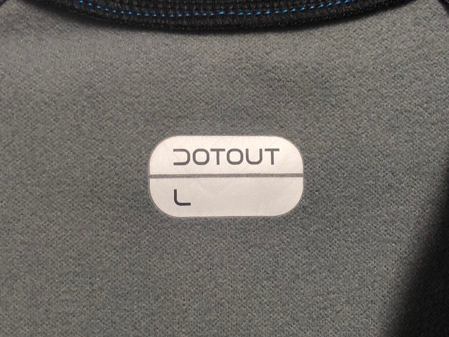 IV209 ドットアウト DOTOUT 長袖 サイクルジャケット グレー L 裏起毛