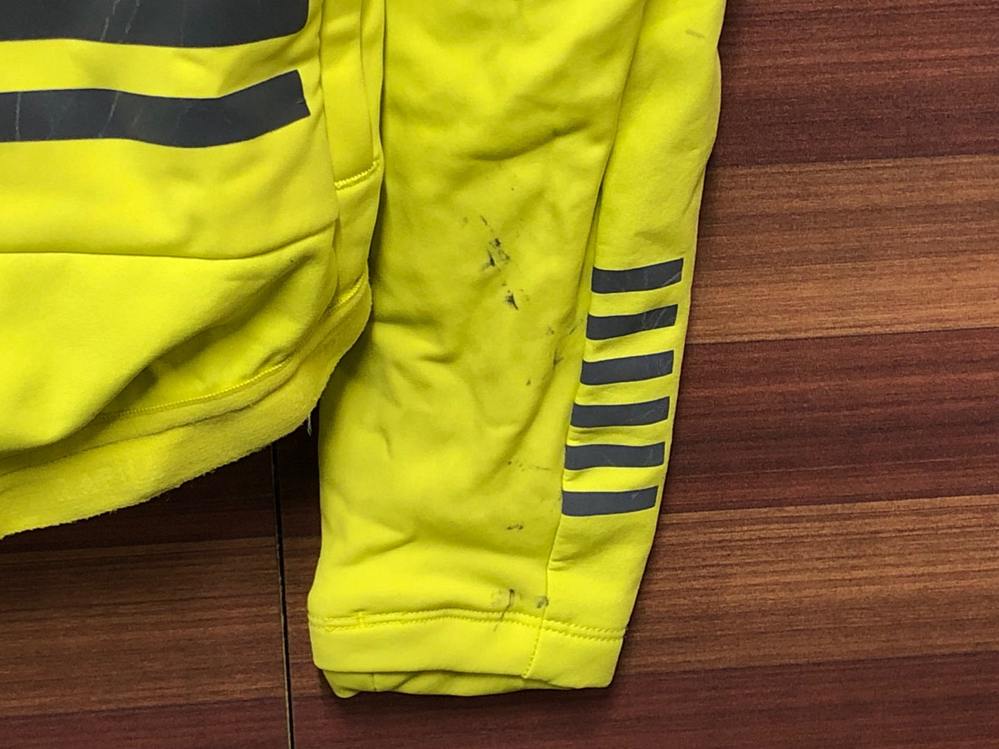 IQ658 ラファ Rapha PRO TEAM TRAINING JACKET 長袖サイクルジャージ 黄緑 M 裏起毛