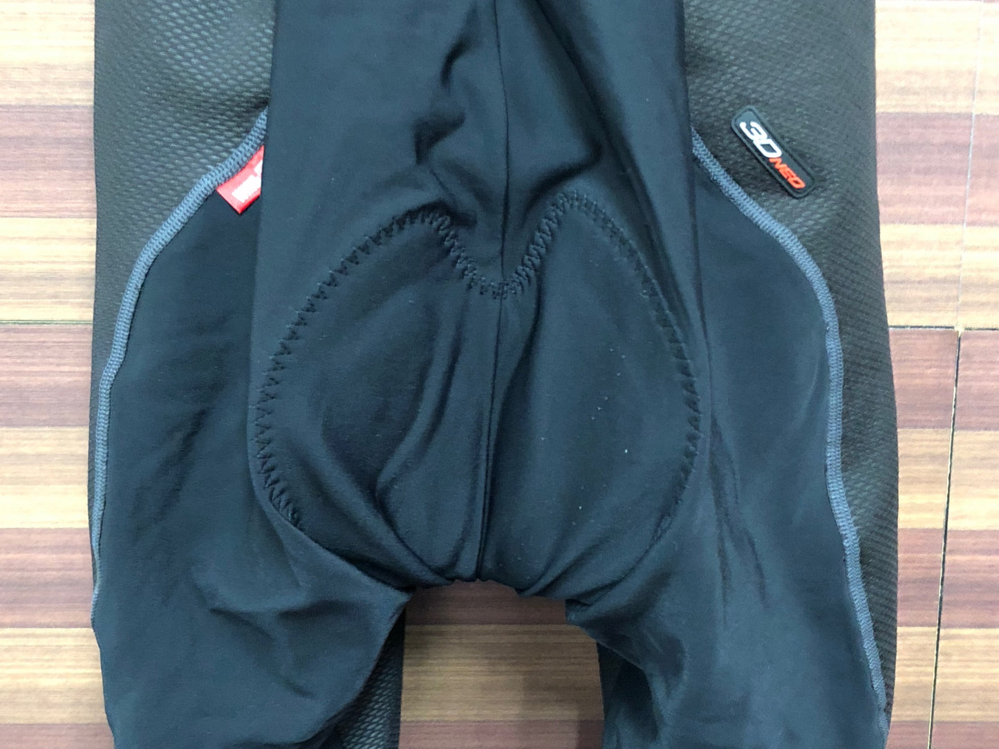 IP758 パールイズミ PEARL iZUMi ビブタイツ 黒 L 裏起毛 WIND BREAK ※パッドほつれ