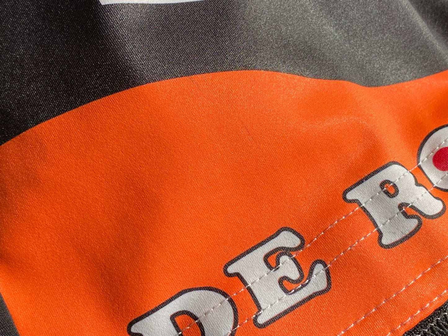 IW570 サンティーニ Santini デローザ DE ROSA ビブタイツ 黒オレンジ M