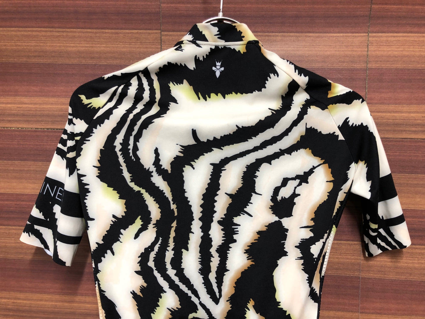 IR075 REINES 半袖 サイクルジャージ 白 黒 ゼブラ レディース XS