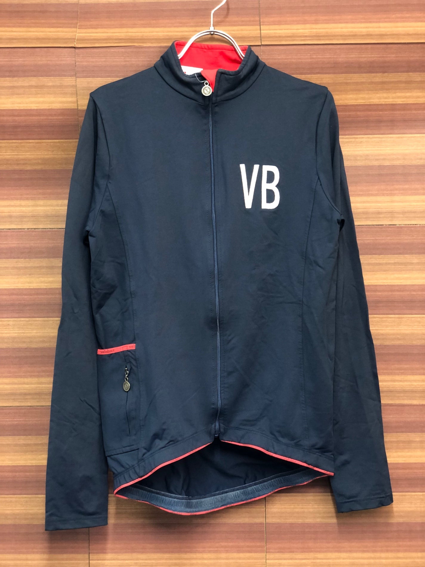 IT115 ヴェロビチ velobici VB/PRO-VR1 長袖 サイクルジャージ 紺 4