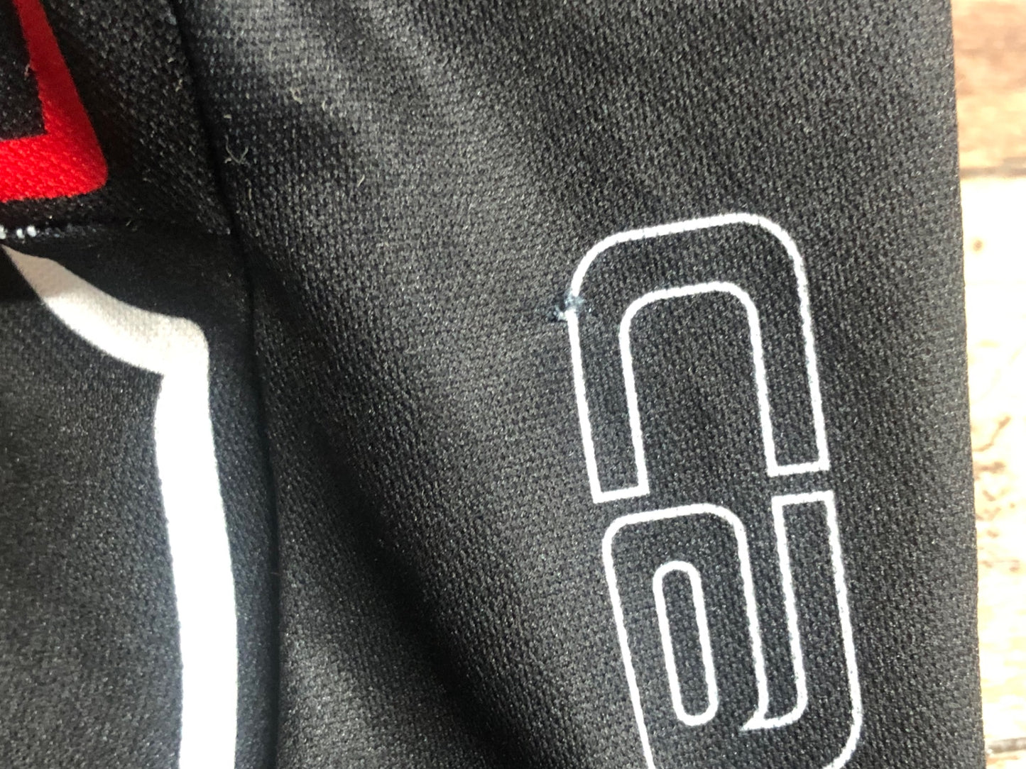 IM948 カステリ CASTELLI ロッソコルサ ROSSOCORSA 半袖 サイクルジャージ 黒 L ※ほつれ