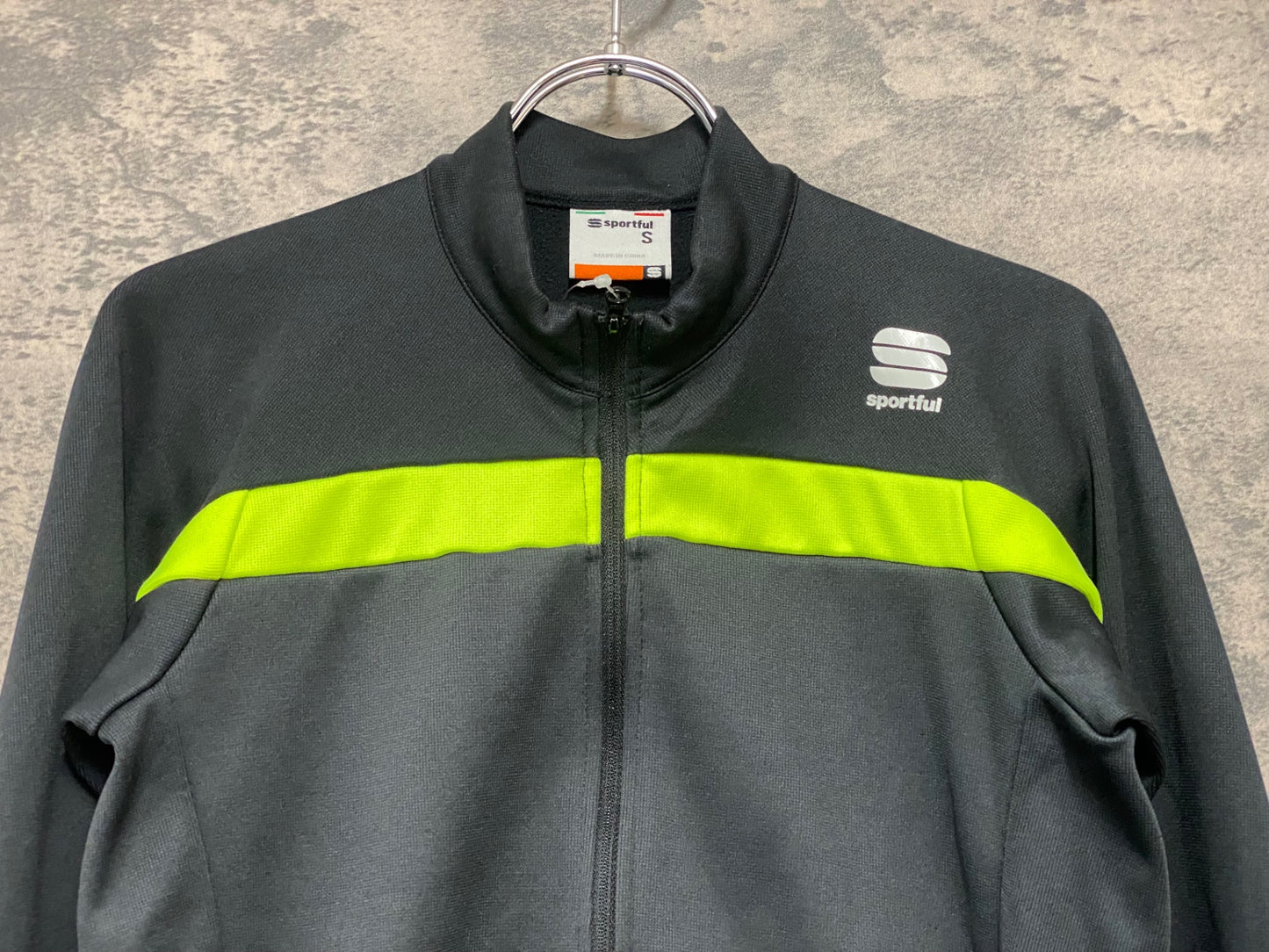 JC090 スポーツフル sportful 長袖 サイクルジャージ 黒 S 裏起毛