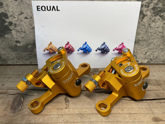 IS059 グロータック GROWTAC イコール EQUAL 機械式ディスクキャリパーセット フラットマウント オレンジ