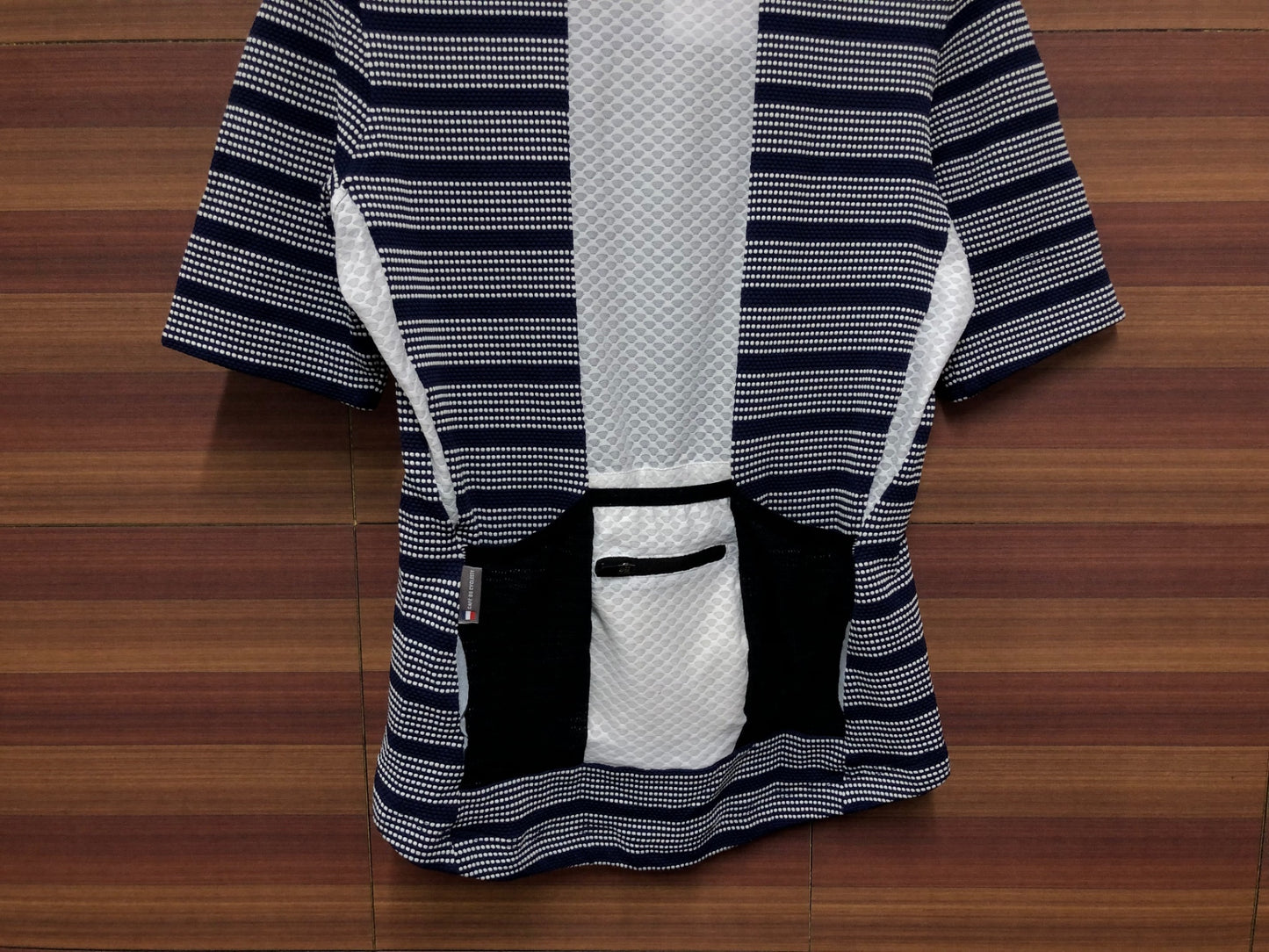 IN925 カフェドシクリステ CAFE DU CYCLISTE FRANCINE 半袖 サイクルジャージ S 紺 レディース