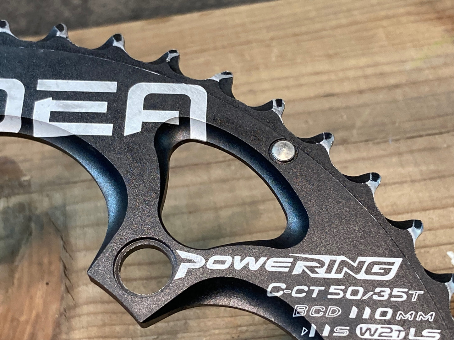 IO313 リデア RIDEA POWER RING 楕円チェーンリング 50/35T 11S 5アーム BCD110mm