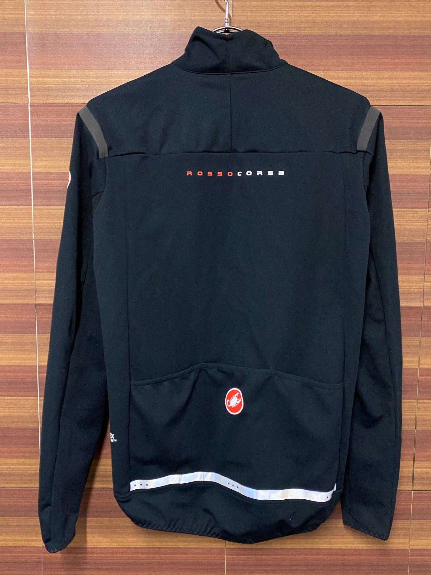 IT073 カステリ CASTELLI ROSSOCORSA perfetto 長袖 サイクルジャケット 黒 S GORE-TEX INFINIUM