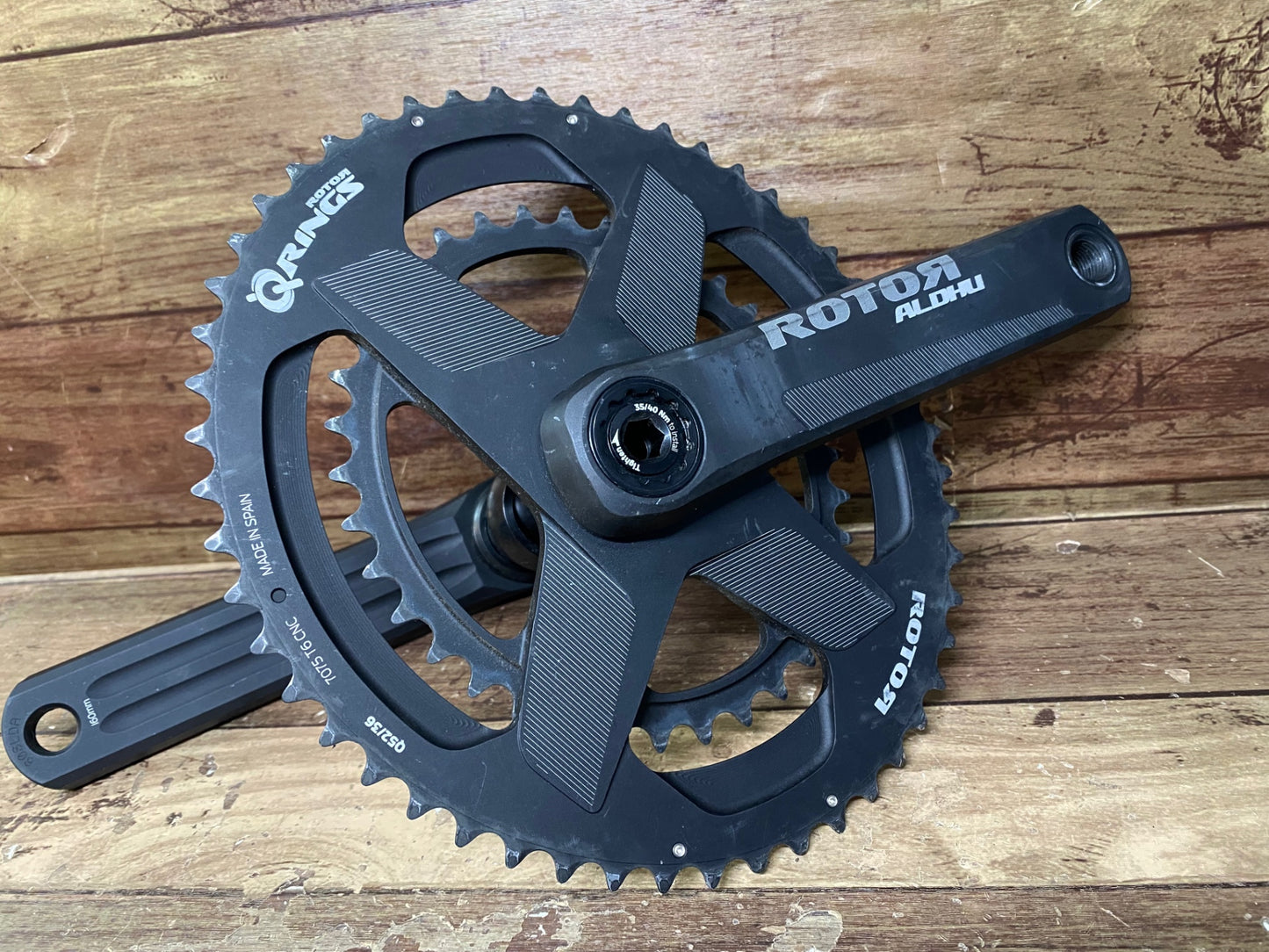 IM836 ローター ROTOR アルデュ ALDHU クランクセット 160mm 52/36T 楕円 ROAD AXLE Φ30